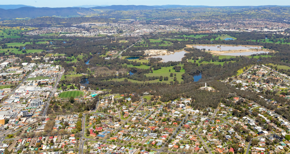 Albury Wodonga aerial